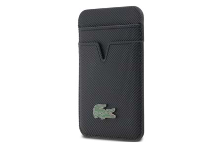 Lacoste Orjinal Lisanslı 2 Hazneli PU Pike Desenli İkonik Timsah Dokuma Logolu Magnetik Kartlık
