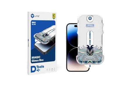 LİTO D+ iPhone 15 Pro Uygulama Aparatlı Ekran Koruyucu