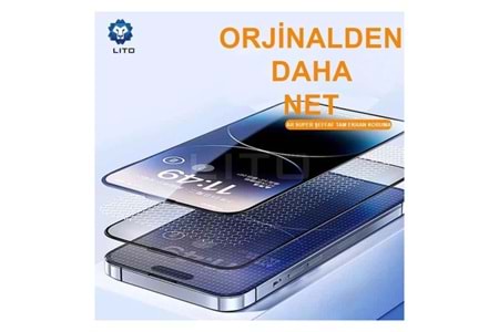 LİTO D+ Ultra Anti-Reflective Full Glass Ekran Koruyucu iPhone 16 Pro