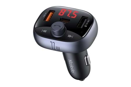 Mcdodo CC-5950 Cargo Serisi 72W Bluetooth Fm Vericili Araç Içi Çakmaklık Şarj Cihazı