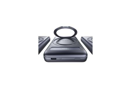 MC-8371 10000mAh - 20W Dahili 360° Halka Standlı Metal Ultra İnce Manyetik Powerbank