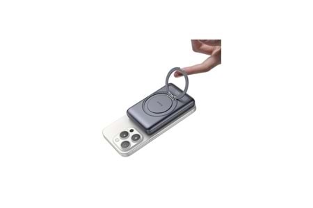 MC-8371 10000mAh - 20W Dahili 360° Halka Standlı Metal Ultra İnce Manyetik Powerbank