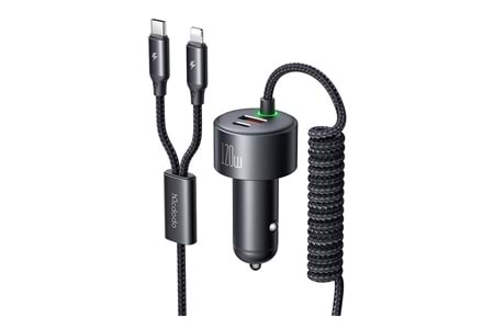 Mcdodo CC-0370 120W 4 Portlu PD PPS Araç Şarj Cihazı - Siyah