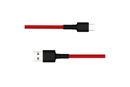 Xiaomi Type-C Örgülü 100 cm Hızlı Şarj Kablosu Kırmızı