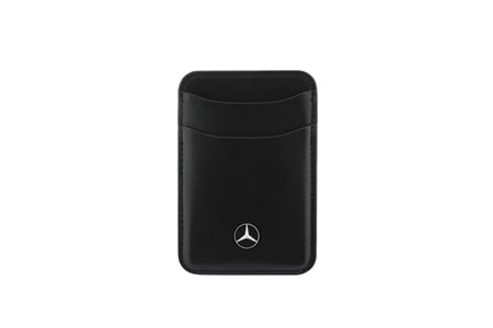 Mercedes Benz Orjinal Lisanslı Yeni Nesil 2 Hazneli Metal Logolu Deri Magnetik Kartlık