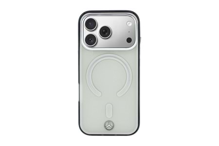 Apple iPhone 17 Pro Max Kılıf Mercedes Benz Orjinal Lisanslı M-safe Şarj Özellikli Saydam Yüzey İkonik 3D Metal Logolu Kapak