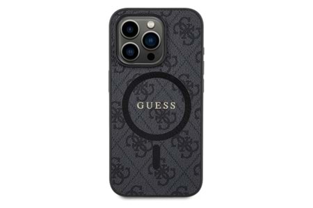 GUESS HC MAGSAFE PU 4G RING CLASSIC LOGO SERİSİ