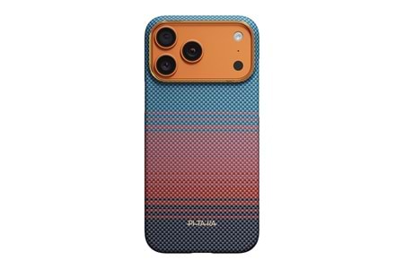 Apple iPhone 17 Pro Max Kılıf M-safe Şarj Özellikli Aramid Fiber Pitaka Sunset 2.0 California Dream Serisi Kapak