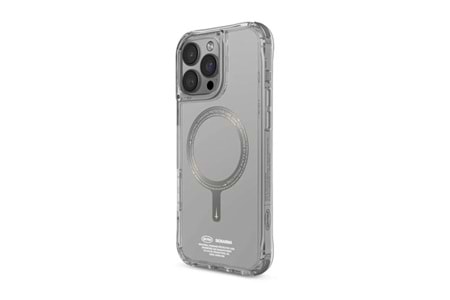 Apple iPhone 16 Pro Kılıf M-safe Şarj Özellikli Şeffaf Airbag Tasarımlı Skinarma Saido Prime Kapak