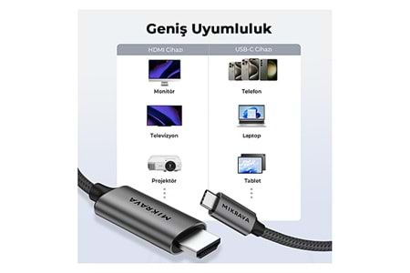 Type C To Hdmi kablo