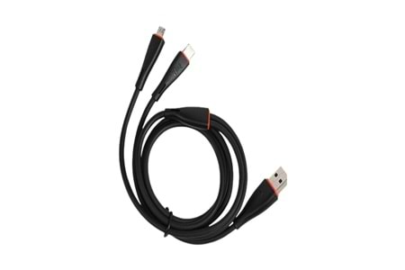 İTEL ICD-X21 1M/2A USB TYPE-C+MİCRO KABLO