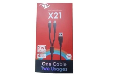 İTEL ICD-X21 1M/2A USB TYPE-C+MİCRO KABLO