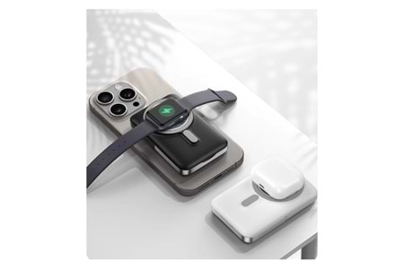 Wiwu Wi-P018 Elite Serisi Led Ekranlı M-safe Powerbank Wireless 15W 10000mAh