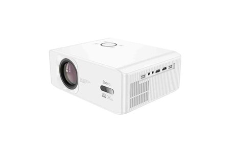 Hoco. DT3 Smart Elektrik Otomatik Odaklanma Özellikli 1080P Android Wifi Kablolu Projeksiyon Cihazı - Beyaz