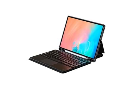 ZORE BORDER KEYBOARD TAB S9 FE SİYAH SERT KILIF