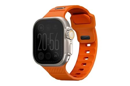 Uniq Watch Ultra 49mm Stride FKM Silikon Kordon - Siyah