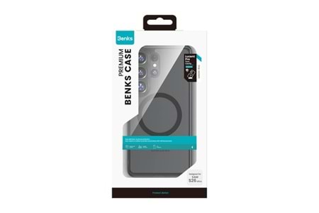 Benks Magnetic Crystal Case With Tpu Frame Sam S26 Plus Black