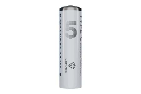 Lenyes AA105 Type-C Şarj Portlu Şarj Edilebilir AA Lityum-ion Pil 2800mWh 1.5V 2 Adet