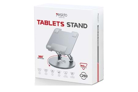 Yesido C293 360 Derece Ayarlanabilir Metal Tablet Standı