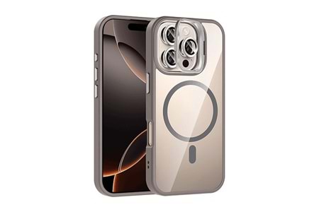 Joko Apple iPhone 16 Pro Max Remim Lensli Magsafe Standlı Kapak