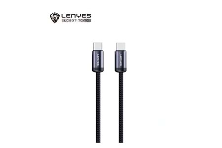 Lenyes LC537 Braided Data Cable 60W TC-TC Gun