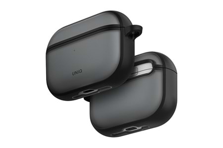 Uniq Airpods Pro 3 (3.nesil) Veren Frosted Hang Kılıf - Siyah