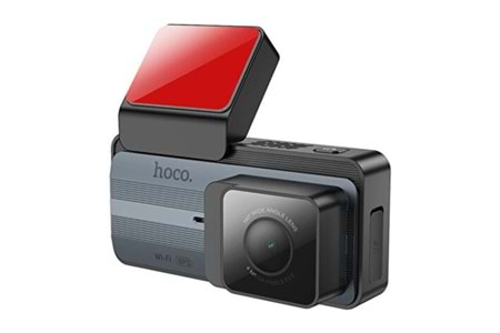 Hoco. DV12 2K GPS Destekli Ön ve Arka Kameralı Araç Kamerası - Gri