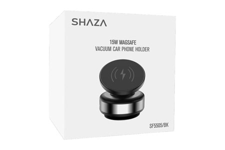 SHAZA ŞARJLI VAKUMLU ARAÇ TUTUCU SF5505/BK
