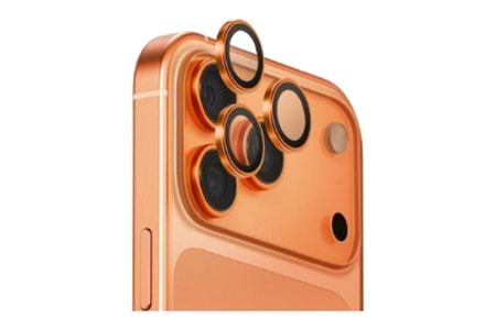 UNIQ 17 PRO MAX LENS KORUYUCUSU TURUNCU