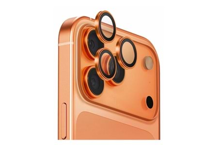 UNIQ 17 PRO MAX LENS KORUYUCUSU TURUNCU