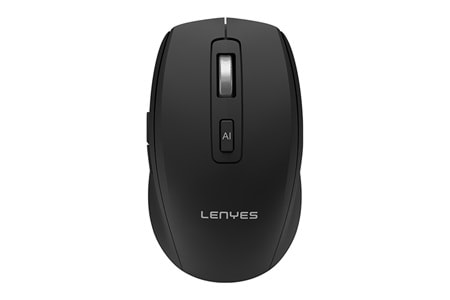Lenyes WS106 Yapay Zeka Destekli Ergonomik Çift Bluetooth Bağlantılı 2.4G Kablosuz Mouse 1200 DPI