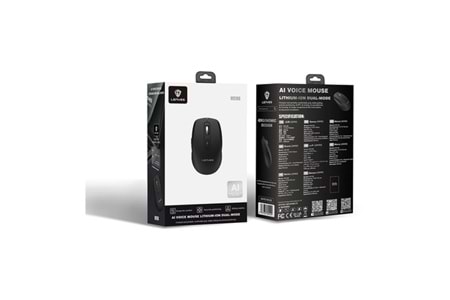 Lenyes WS106 Yapay Zeka Destekli Ergonomik Çift Bluetooth Bağlantılı 2.4G Kablosuz Mouse 1200 DPI