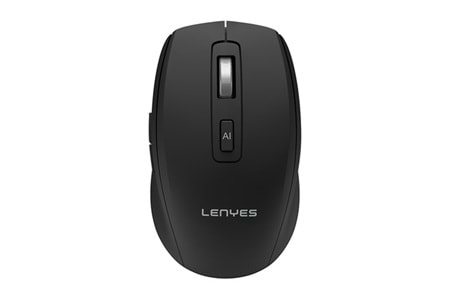 Lenyes WS106 Yapay Zeka Destekli Ergonomik Çift Bluetooth Bağlantılı 2.4G Kablosuz Mouse 1200 DPI