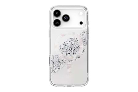 Apple iPhone 17 Pro Max - 17 Pro Kılıf M-safe Şarj Parlak Kristal Desenli Coehl Crystelle Kapak