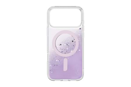 Apple iPhone 17 Pro Max -17 Pro Kılıf M-safe Şarj Özellikli Yıldız Simli Arka Yüzey Coehl Lyra Kapak