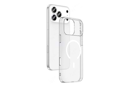 Apple iPhone 17 Pro Max -17 Pro Kılıf M-safe Şarj Özellikli Yıldız Simli Arka Yüzey Coehl Lyra Kapak