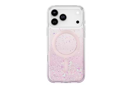 Apple iPhone 17 Pro Max -17 PRO Kılıf M-safe Şarj Özellikli Hologram Parçalı Coehl Rosara Kapak