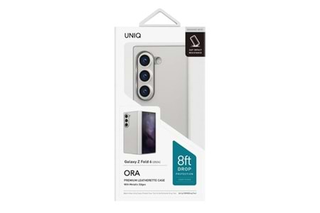 Uniq Samsung Galaxy Z Fold 6 Ora Katlanabilir Deri Kapak