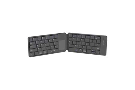 Lenyes WK109 Sessiz Tuş Tasarımlı Touch Pad Özellikli Katlanabilir Bluetooth Bağlantılı Kablosuz Klavye