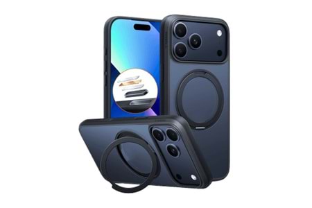 Torras Apple iPhone 18 Pro Max Q3 Air Essential Standlı Magsafe Kapak