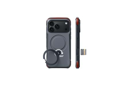 Torras Apple iPhone 18 Pro Max Ostand Q3 Air Pro Standlı Magsafe Kapak