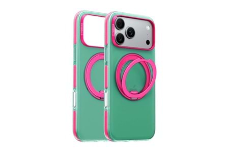 Torras Apple iPhone 18 Pro O3 Air Gradient Standlı Magsafe Kapak