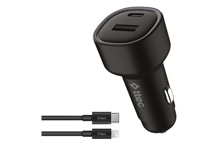 Ttec Smartcharger Duo Pd 48W Araç Hızlı Şarj Aleti Usb-C+Usb-A - Usb-C-Lightning Kablo 1Ttec Smartcharger Duo Pd 48W Araç Hızlı Şarj Aleti Usb-C+Usb-A - Usb-C-Lightning Kablo