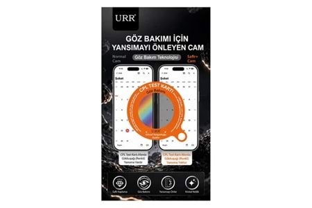 URR Apple iPhone 17 Pro Sapphire Plus Cam Ekran Koruyucu - Şeffaf