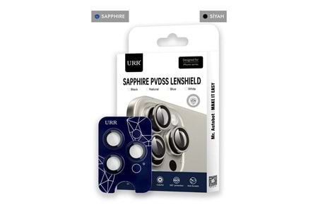URR Apple iPhone 14 Pro Max Sapphire PVDSS Kamera Lens Koruyucu