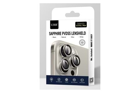 URR Apple iPhone 14 Pro Max Sapphire PVDSS Kamera Lens Koruyucu