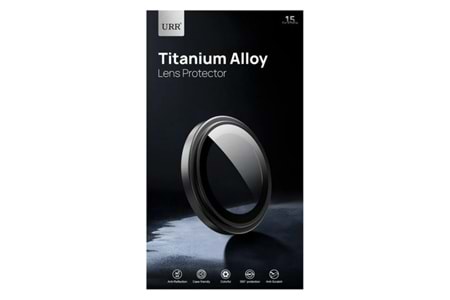 URR Apple iPhone 16 Titanium Alloy AR Kamera Lens Koruyucu