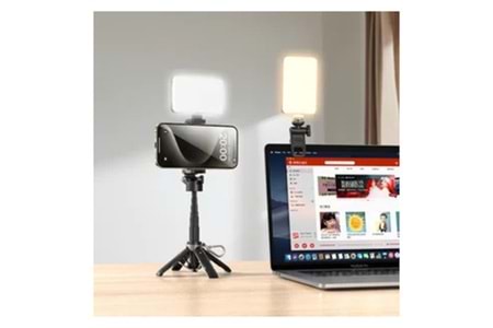 Yesido DH12 Ultra İnce Mini Tripodlu 120 Adet Ledli Yayın Işığı - Beyaz