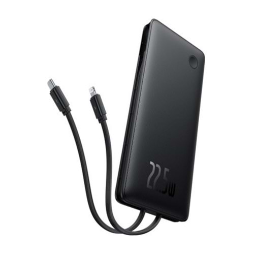 BASEUS 22.5W 10.000 MAH POWERBANK SIFIR 24 AY GARANTİLİ SİYAH PPXJ10