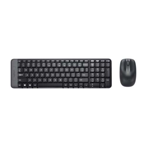 LOGİTECH MK220 WİRELESS KLAVYE VE MOUSE SETİ SIFIR 24 AY GARANTİLİ SİYAH
